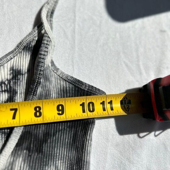 Bear Dance Med Grey Tie Dye Dress tank v-back ribbed dress. B1 - Picture 5 of 5